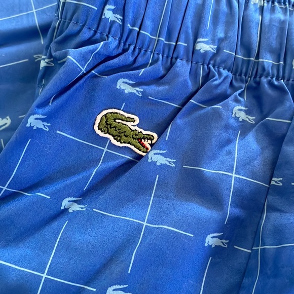 Lacoste Blue Logo Sleepwear Pants Size Medium - Picture 6 of 6
